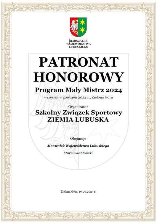 Patronat Honorowy