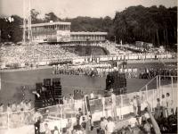 stadion Olimpii w Pznaniu przed otwarciem Ogólnopolskiej Olimpiady Młodzieży